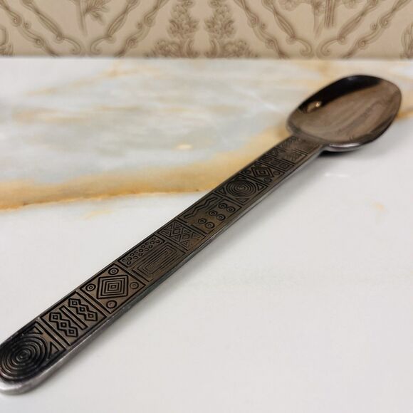 Cambridge Silver Aztec Stainless Flatware Soup Cereal Spoon Replacement Single - Picture 1 of 7